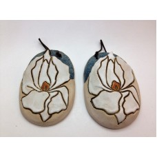 Vintage Pair of Magnolia Bloom Wall Pockets Tile Design   292451401339